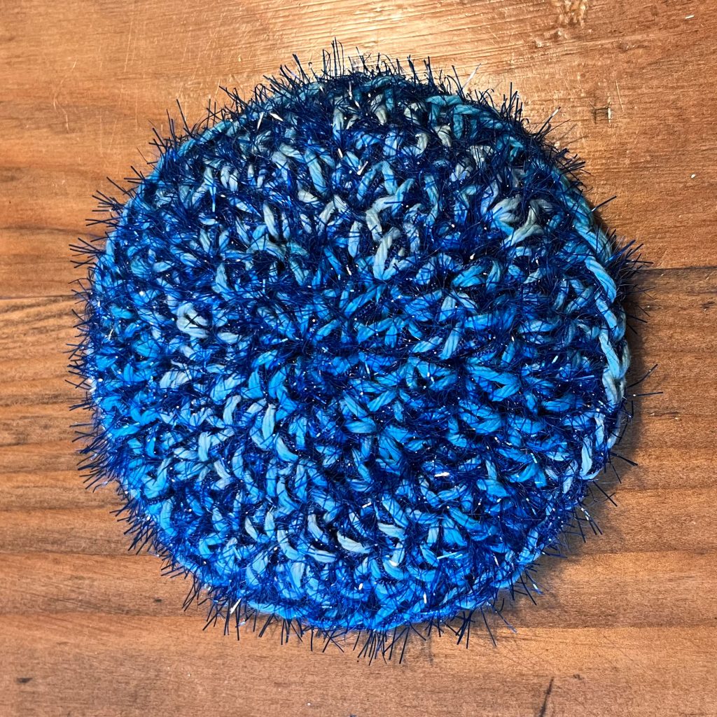 Crocheted kitchen scrubby