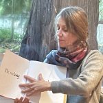 Lauri reading from her newly published book