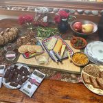 Brunch feast at the wild rose workshop