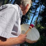 Drumming at Wild Church